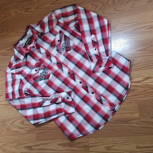 Helix button up shirt med